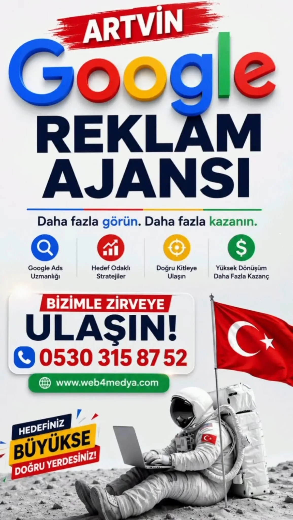 Artvin Google Reklam Ajansı — Web4Medya | Google Ads ve dijital reklam yönetimi