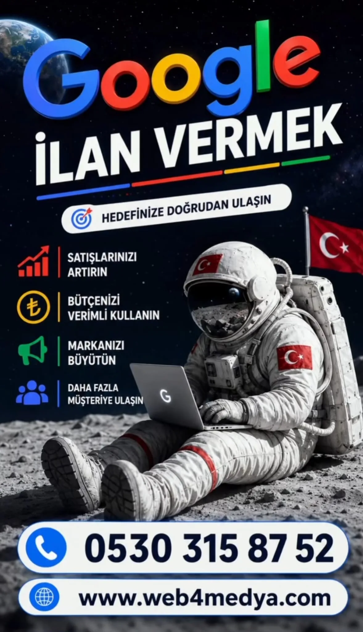 Google ilan vermek — Web4Medya ile Google Ads üzerinden işletmenizi büyütün, satışlarınızı artırın