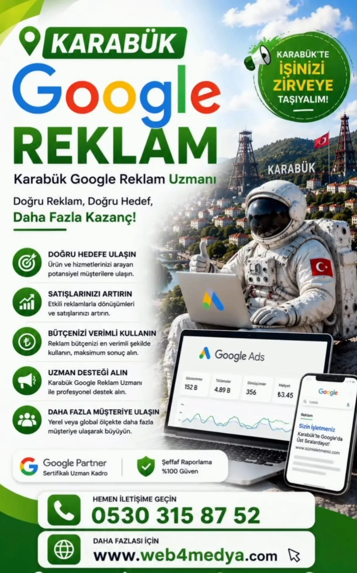 Karabük Google Reklam Ajansı — Web4Medya | Google Ads ve dijital reklam yönetimi