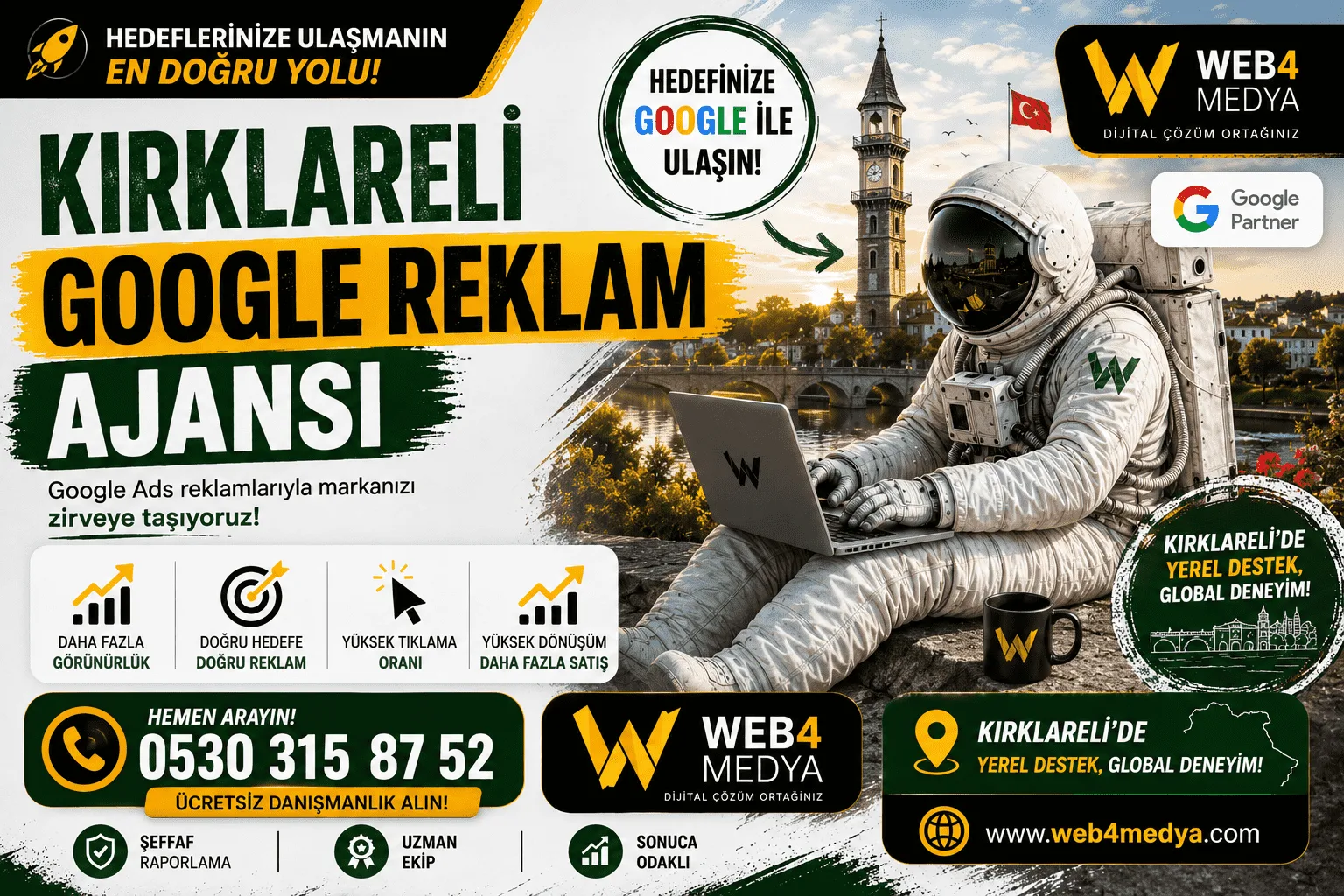 Kırklareli Google Reklamcı — Web4Medya