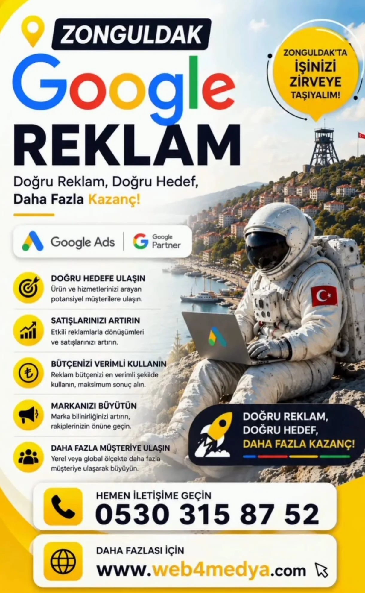 Zonguldak Google Reklam Ajansı — Web4Medya | Google Ads ve dijital reklam yönetimi