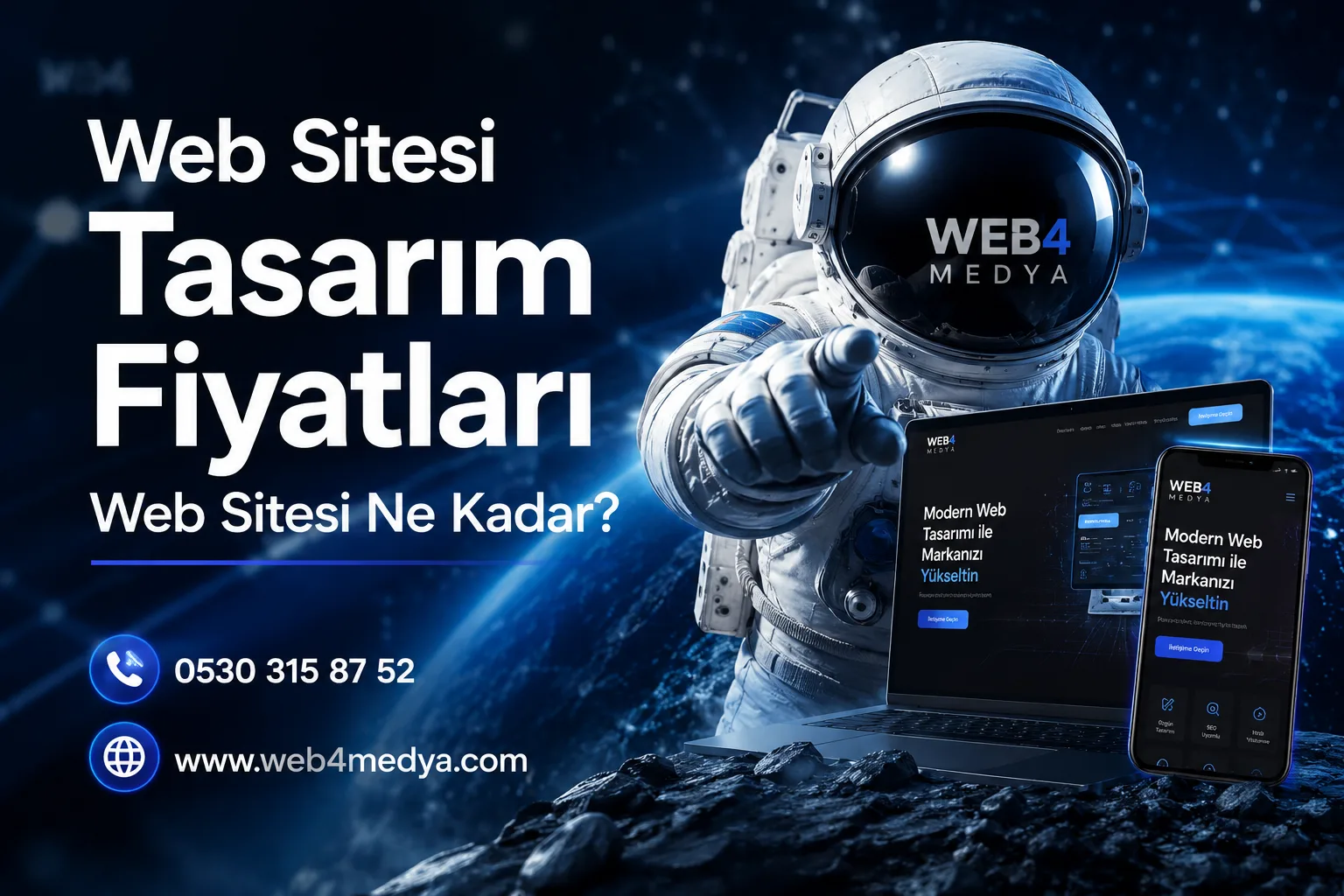 Web sitesi tasarım fiyatları 2026 - Web4Medya web sitesi ne kadar rehberi